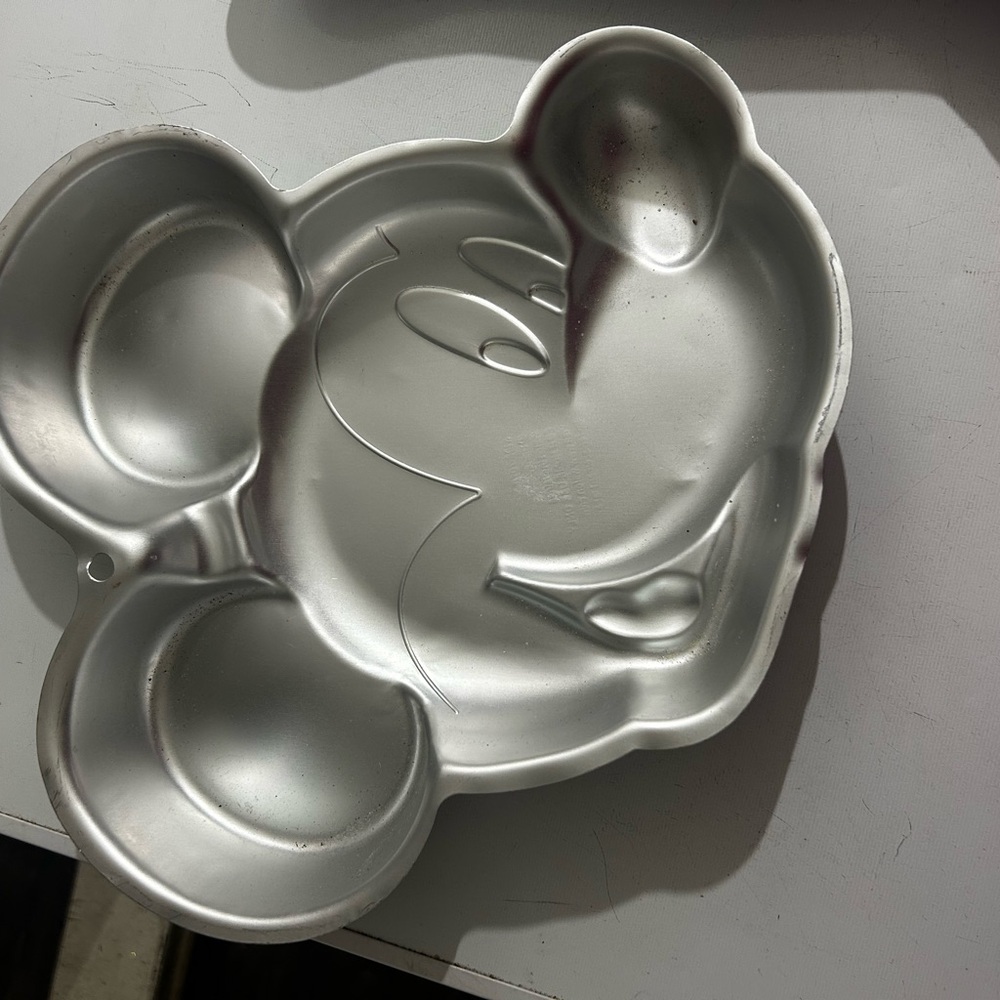 Disney Silver Mickey Mouse Cake Pan